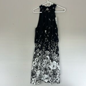 White House Black Market halter smoked floral mini NWT size 10